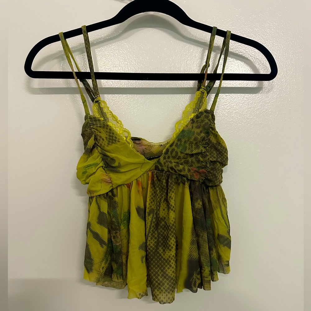 Urban Outfitters Mesh Top Snake print